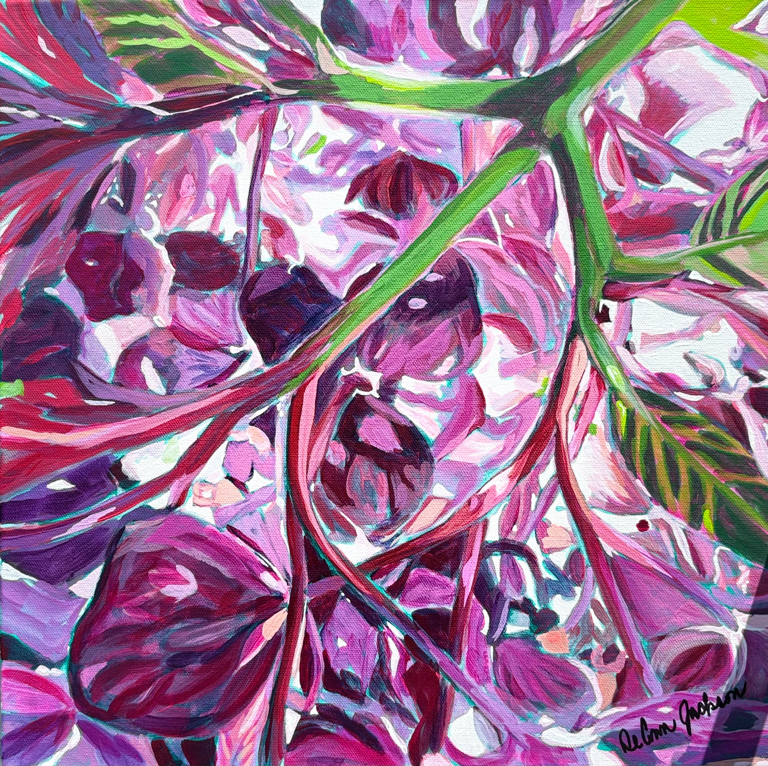 Ruby Red Hydrangea – Deann Jackson Fine Art